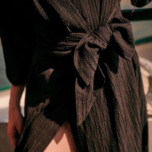 Sezane Gizeh Dress Noir. - Size 40 - Picture 2 of 6